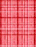 Wilmington Prints - Happy Hearts - Plaid Red