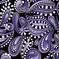 Benartex - Xanadu - Paisley Rhythm Purple