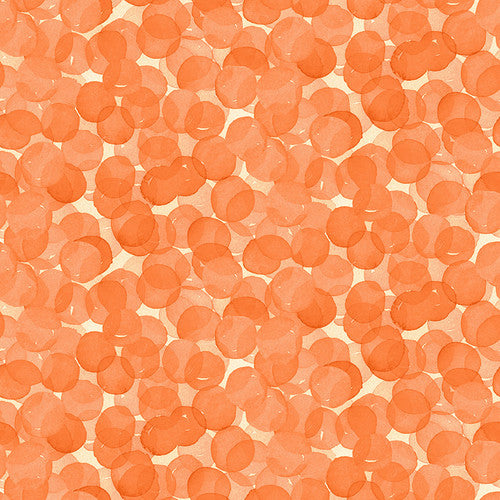 Blank Quilting - Whimsy Daisical II - Dots Orange