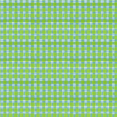 Blank Quilting - Whimsy Daisical II - Plaid Green