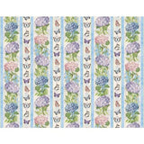 Wilmington Prints - Hydrangea Mist - Repeating Stripe Multi