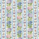 Wilmington Prints - Hydrangea Mist - Repeating Stripe Multi