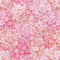 Wilmington Prints - Hydrangea Mist - Packed Hydrangeas Pink