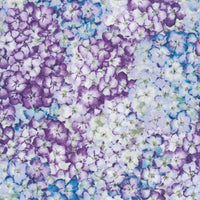 Wilmington Prints - Hydrangea Mist - Packed Hydrangeas Blue