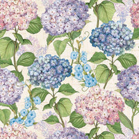 Wilmington Prints - Hydrangea Mist - Hydrangeas All Over Cream