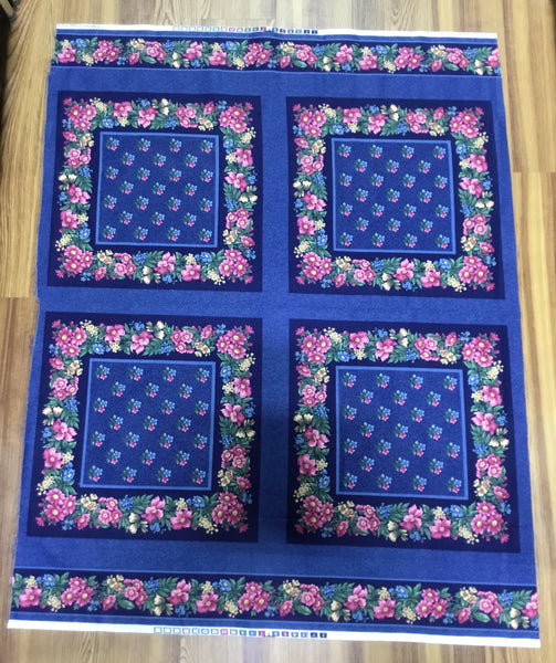 PP01 - Panel - Pillow Panel Blue Floral