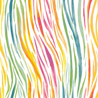 Studio e Fabrics - All Big Things Start Small - Rainbow Zebra Multi