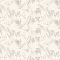 Clothworks - En Bleu - Ferns Light Cream