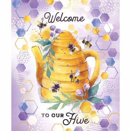 Camelot Fabrics - Welcome To Our Hive - Panel