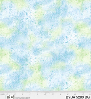 P&B Textiles - Barnyard Babies - Soft Splatter Texture Blue Green