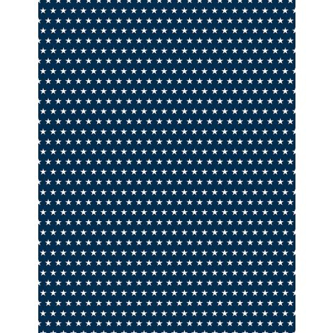 PS80 - Wilmington Prints - Hearts’ Anthem - Stars Allover Blue