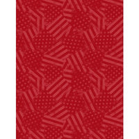 PS82 - Wilmington Prints - Hearts’ Anthem - Flag Texture Red