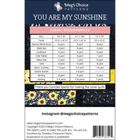 Meg’s Choice Patterns - You are my Sunshine Pattern