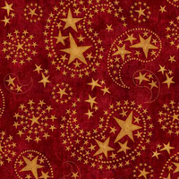 QT Fabrics - American Spirit - Star Paisley Toss Brick