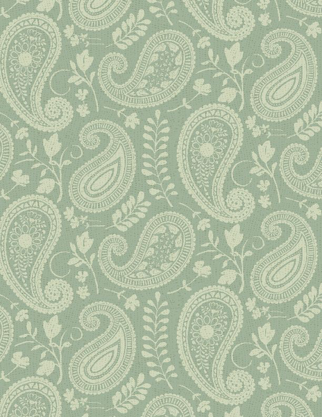 Wilmington Prints - Daisy Days - Paisley Green