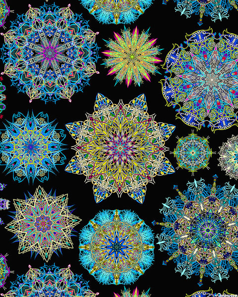 Benartex - Heartscapes - Medley Blue/Multi