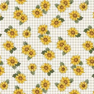 Benartex - Heartland - Field Sunflowers Natural