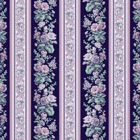 Wilmington Prints - Purple Majesty - Repeating Stripe Multi