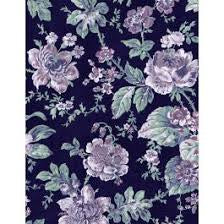 Wilmington Prints - Purple Majesty - Medium Packed Floral Dark Blue
