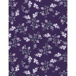 Wilmington Prints - Purple Majesty - Medium Floral Purple