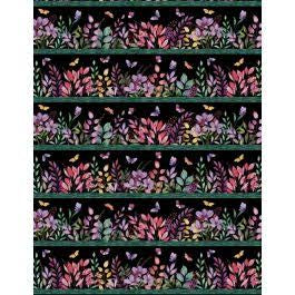 Wilmington Prints - Botanical Magic - Repeating Stripe Multi
