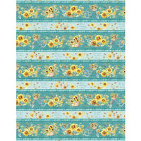 Wilmington Prints - Sunflower Sweet - Repeating Stripe Multi