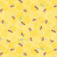 Wilmington Prints - Sunflower Sweet - Bee Toss Yellow