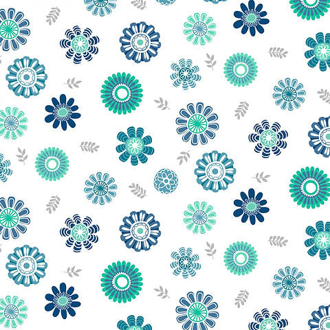 Wilmington Prints - Windsong Meadows - Blossom Toss White