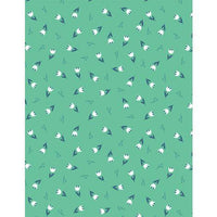 Wilmington Prints - Windsong Meadows - Tulip Toss Teal