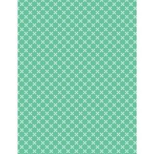 Wilmington Prints - Windsong Meadows - Diagonal Flowers Teal