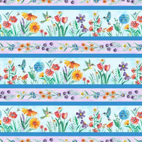 Wilmington Prints - Fanciful Flight - Repeating Stripe Multi