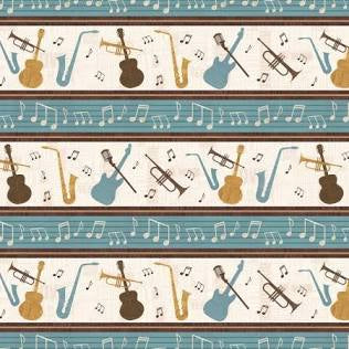 Wilmington Prints - Rhythm & Harmony - Repeating Stripe Multi
