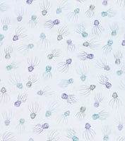 Wilmington Prints - Underwater Whimsy - Jellyfish Toss Blue