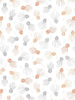 Wilmington Prints - Underwater Whimsy - Jellyfish Toss White