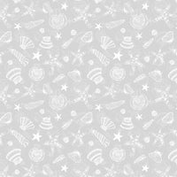 Wilmington Prints - Underwater Whimsy - Seashell Toss Gray