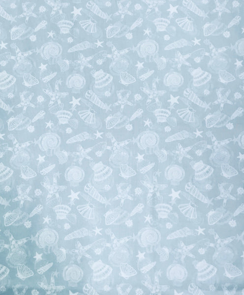 Wilmington Prints - Underwater Whimsy - Seashell Toss Blue