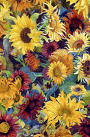 Wilmington Prints - Flowers of the Sun - Packed Sunflowers