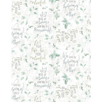 Wilmington Prints - Mint Crush - Word Toss White
