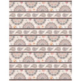 Wilmington Prints - Paisley Place - Repeating Stripe Multi