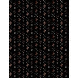 Wilmington Prints - Paisley Place - Foulard Black