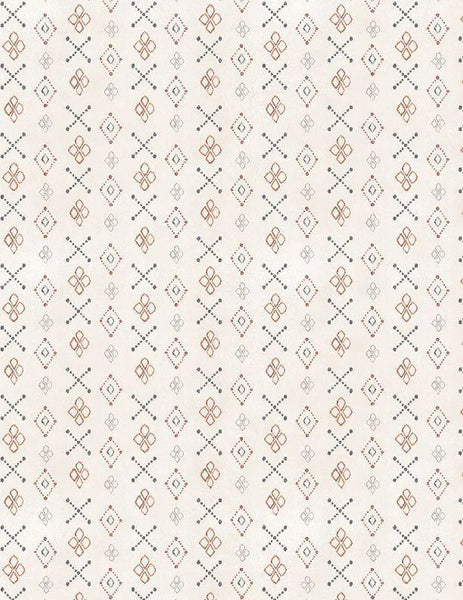 Wilmington Prints - Paisley Place - Foulard Cream