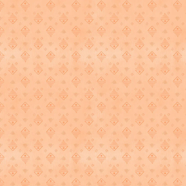Wilmington Prints - Paisley Place - Geometric Orange