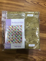 Hodgepodge Rosette Rectangular Throw Quilt Kit