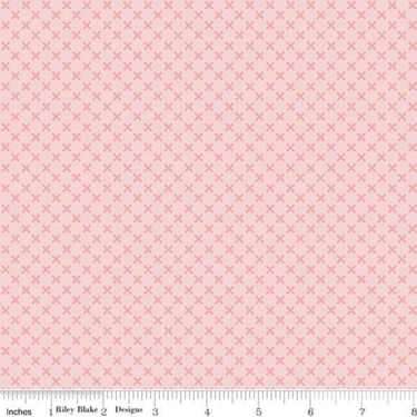 Riley Blake Fabrics - Flannel - Kisses Baby Pink