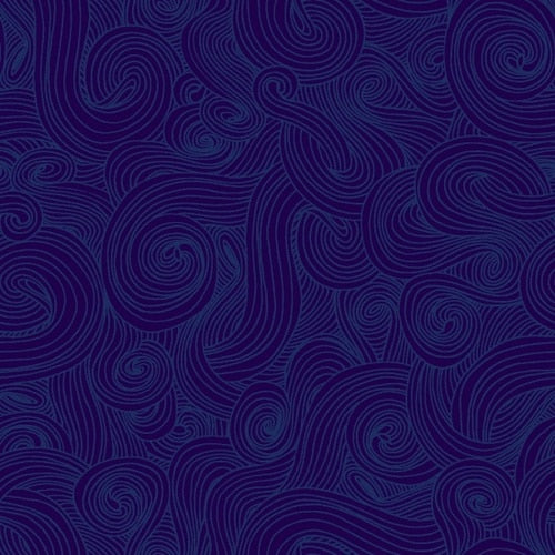 Studio “e” Fabrics - 108” Just Color Swirl - Navy