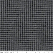 Riley Blake Fabrics - All About Plaids - Houndstooth Black