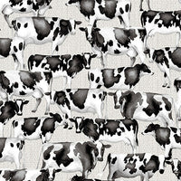 Studio “e” Fabrics - Buttermilk Farmstead - Cows Ecru