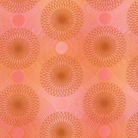 Robert Kaufman Fabrics - Loose Leaf - Spiral Coral