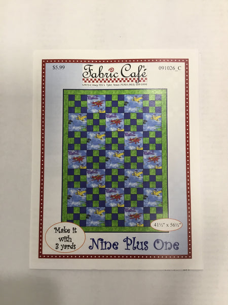 Fabric Cafe - Quilt Pattern - Nine Plus One