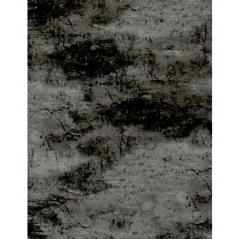 Wilmington Prints - Flannel - Cabin Welcome - Forest Texture Black